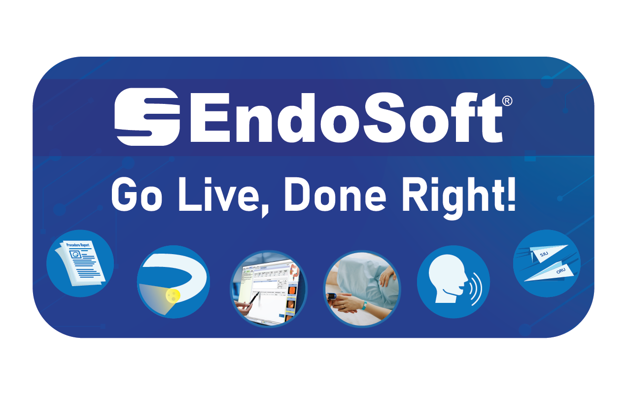 Thumbnail image showing 'Go Live, Done Right!' above the EndoSoft logo, with various graphics