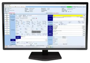 computer screen showing endovault electronic nursing record screen